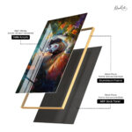 Radha Krishna Portrait Acrylic Wall Art - Image 12