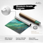 Teal Serenity Canvas Wall Art - Image 13