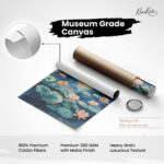 Lunar Bloom Canvas Wall Art - Image 13