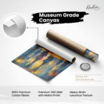 Golden Umbrella Walk Canvas Wall Art - Image 13