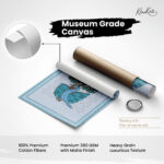 Teal Peacock Canvas Wall Art - Image 11