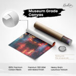 Cyber City Pulse Canvas Wall Art - Image 13