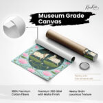 Sacred Lotus Path Canvas Wall Art - Image 13