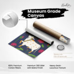 Midnight Lotus Canvas Wall Art - Image 13