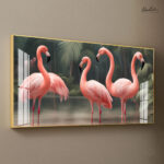 Pink Flamingo Acrylic Wall Art - Image 2
