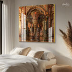 Majestic Indian Elephant Acrylic Wall Art - Image 2