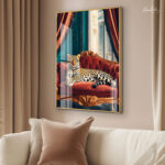 Royal Leopard Acrylic Wall Art - Image 2