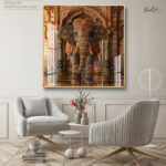 Majestic Indian Elephant Acrylic Wall Art - Image 4