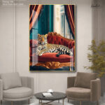 Royal Leopard Acrylic Wall Art - Image 3