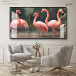 Pink Flamingo Acrylic Wall Art - Image 5