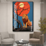 Cosmic Lion Acrylic Wall Art - Image 5