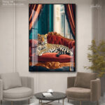 Royal Leopard Acrylic Wall Art - Image 4