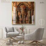 Majestic Indian Elephant Acrylic Wall Art - Image 6