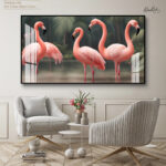Pink Flamingo Acrylic Wall Art - Image 8