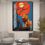 Cosmic Lion Acrylic Wall Art - Image 8