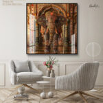 Majestic Indian Elephant Acrylic Wall Art - Image 8
