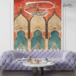 Saffron Majesty Premium Wallpaper