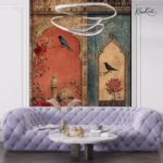 Saffron & Azure Premium Wallpaper