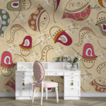 Golden Partridge Premium Wallpaper