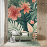 Tropical Hibiscus Premium Wallpaper