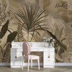 Bronzed Botanicals Premium Wallpaper