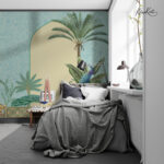 Teal Paradise Premium Wallpaper