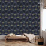 Art Deco Midnight Premium Wallpaper - Image 3