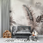 Monochrome Jungle Premium Wallpaper - Image 5