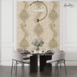 Classic Damask Floral Scroll Premium Wallpaper - Image 2