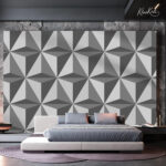 Modern Grey 3D Geometric Premium Wallpaper - Image 5