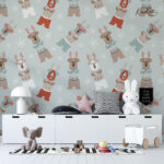 Festive Christmas Reindeer Kids  Premium Wallpaper - Image 2