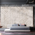 Neutral Woven-Texture Abstract Premium Wallpaper - Image 5