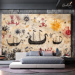 Ancient Maritime Odyssey Premium Wallpaper - Image 2