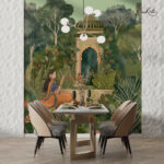 Royal Mughal Oasis Premium Wallpaper - Image 2