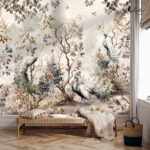 Whimsical Peacock Haven Premium Wallpaper - Image 2