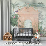 Regency Garden Pavilion Premium Wallpaper - Image 2