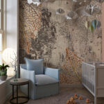 Golden Skeleton Leaf Premium Wallpaper - Image 2