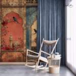 Saffron & Azure Premium Wallpaper - Image 4