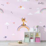 Happy Woodland Animal Kids Premium Wallpaper - Image 4