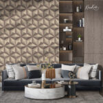Modern 3D Geometric Faceted Premium Wallpaper - Image 3