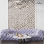 Neutral Woven-Texture Abstract Premium Wallpaper - Image 2