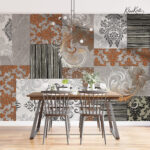 Urban Heritage Patchwork Premium Wallpaper - Image 3