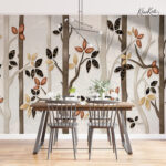 Golden Birch Grove Premium Wallpaper - Image 3