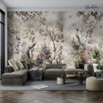 Whimsical Peacock Haven Premium Wallpaper - Image 3