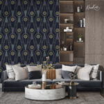 Art Deco Midnight Premium Wallpaper - Image 4
