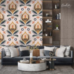 Modern Damask Premium Wallpaper - Image 4