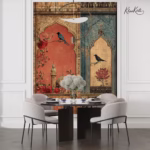 Saffron & Azure Premium Wallpaper - Image 5