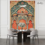 Saffron Splendor Premium Wallpaper - Image 3