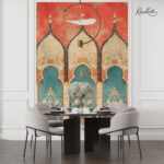 Saffron Majesty Premium Wallpaper - Image 4