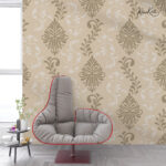 Classic Damask Floral Scroll Premium Wallpaper - Image 4